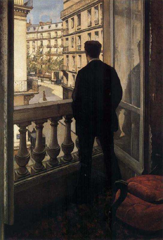 Gustave Caillebotte Young man near ther door oil painting image